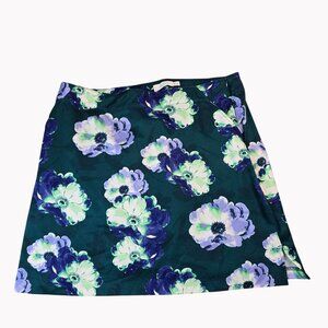 Lady Hagen Womens size 12 Floral Magnolia Golf Skort Side Zipper Pockets